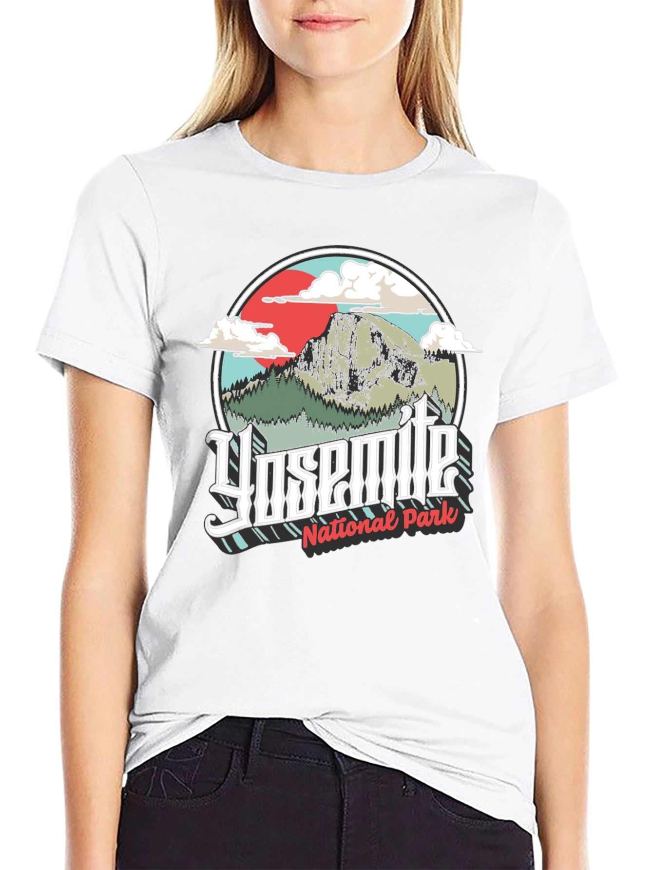 Yosemite National Park Graphic Tee - Black