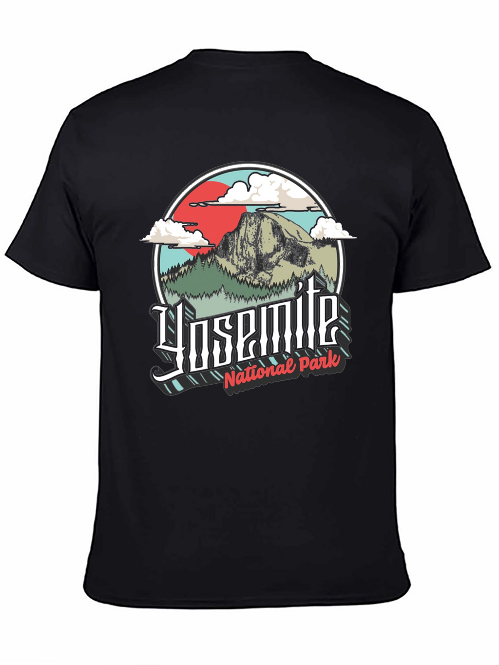 Yosemite National Park Graphic Tee - Black
