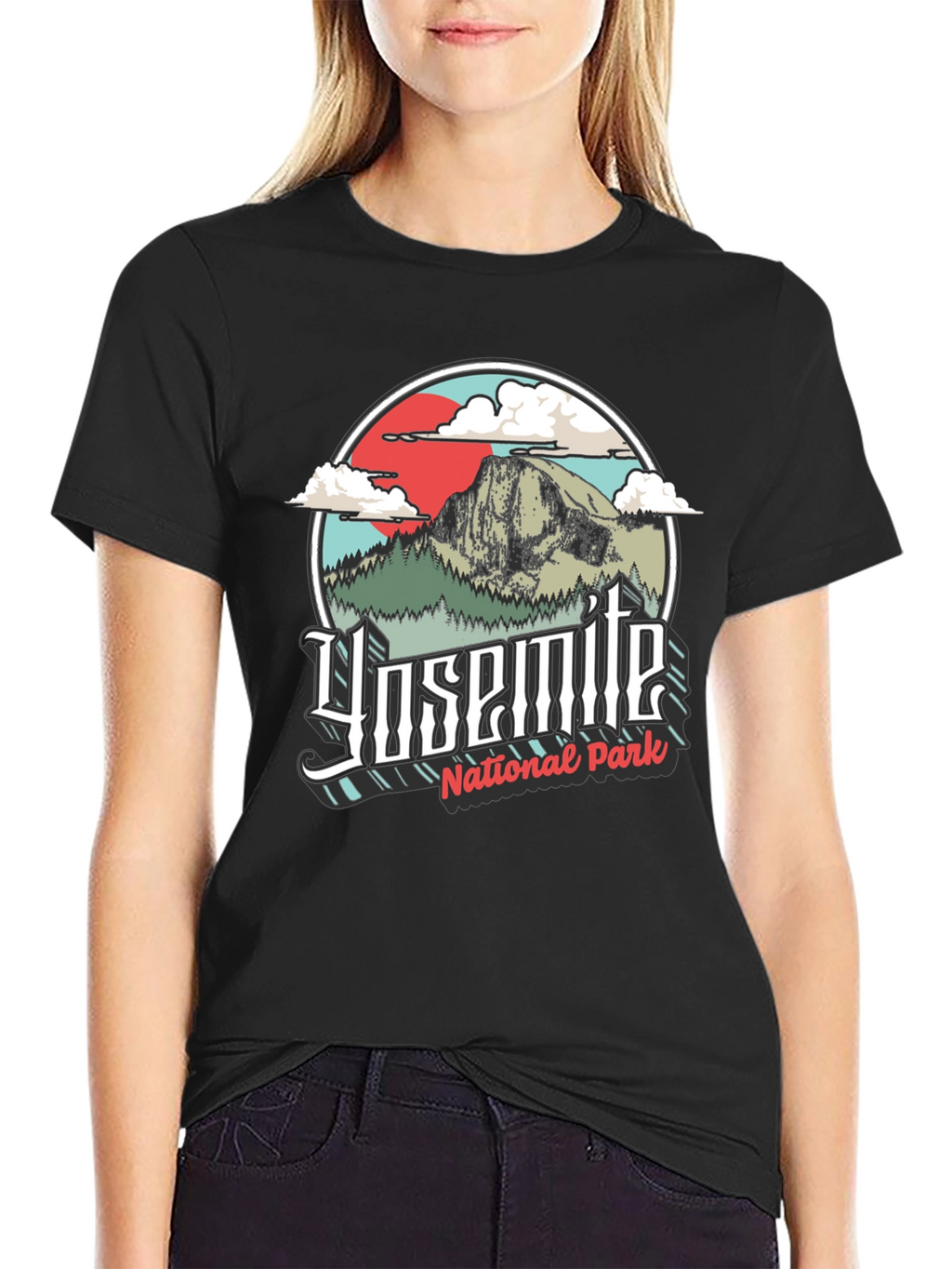 Yosemite National Park Graphic Tee - Black