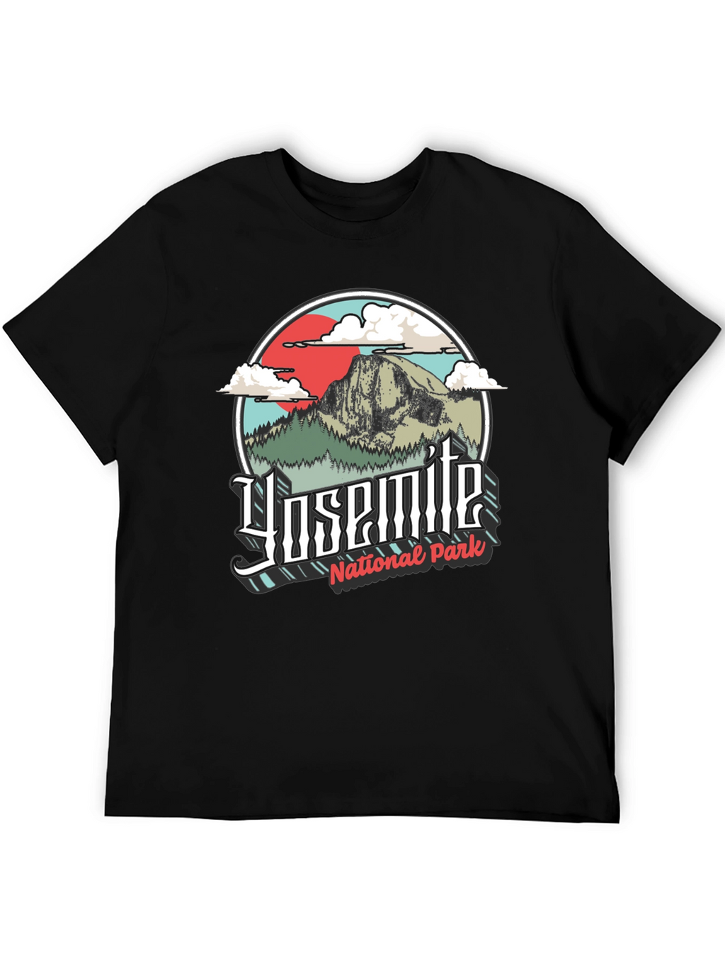 Yosemite National Park Graphic Tee - Black