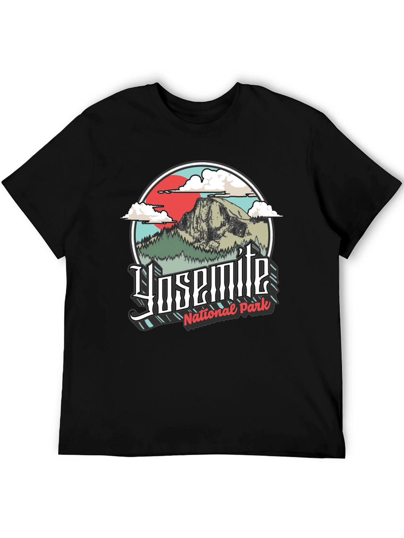 Yosemite National Park Graphic Tee - Black