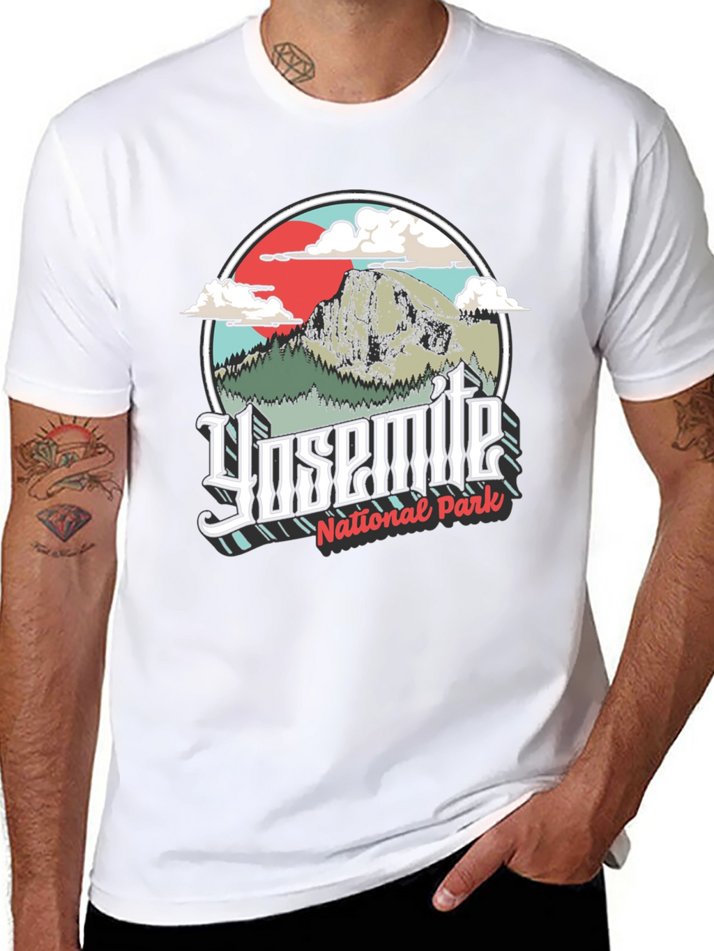 Yosemite National Park Graphic Tee - Black