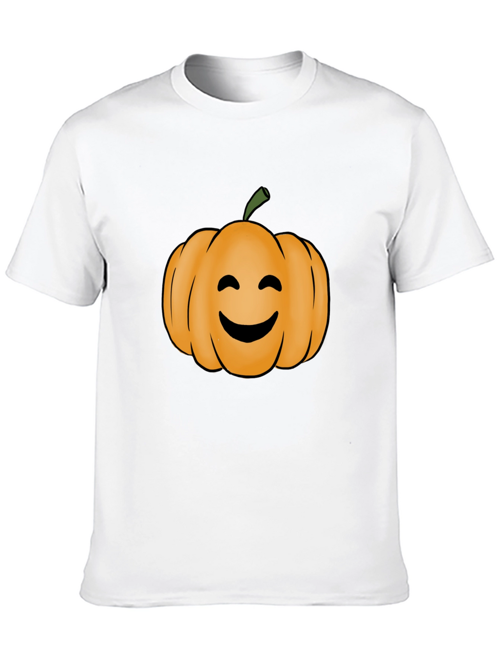 Smiling Pumpkin T-Shirt - Halloween Fun!