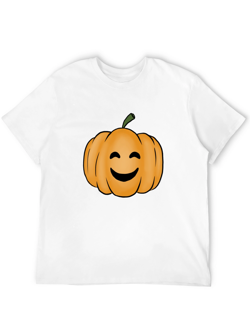 Smiling Pumpkin T-Shirt - Halloween Fun!