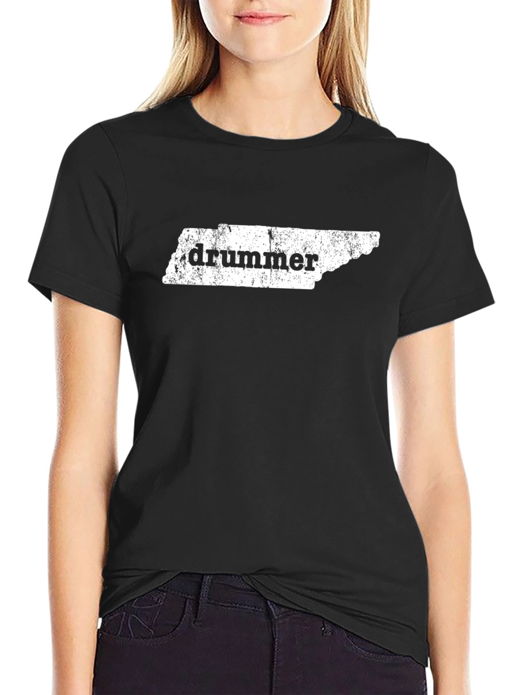 Tennessee Drummer Graphic T-Shirt - Black