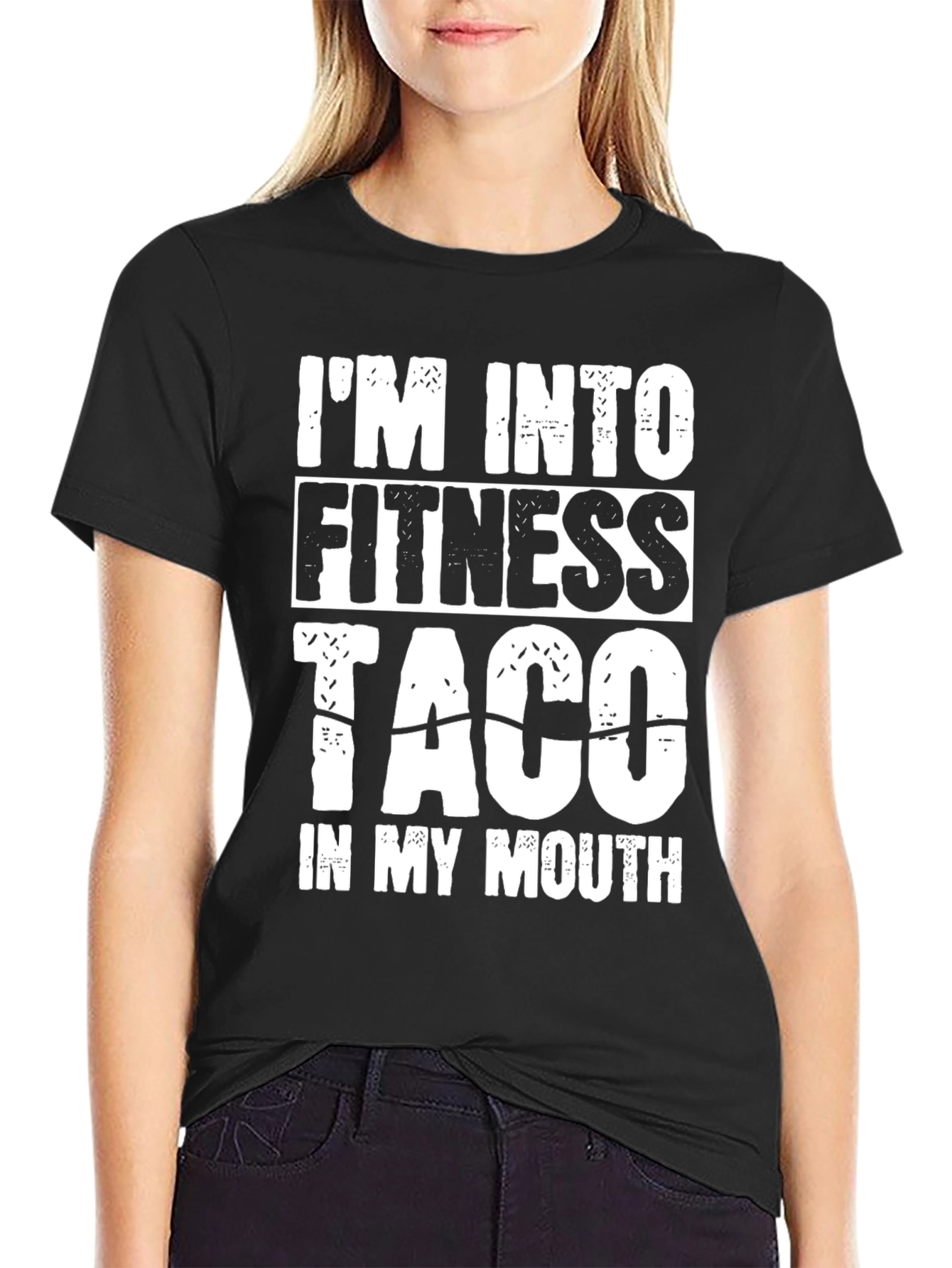Fitness Taco Black T-Shirt - Funny Foodie Tee