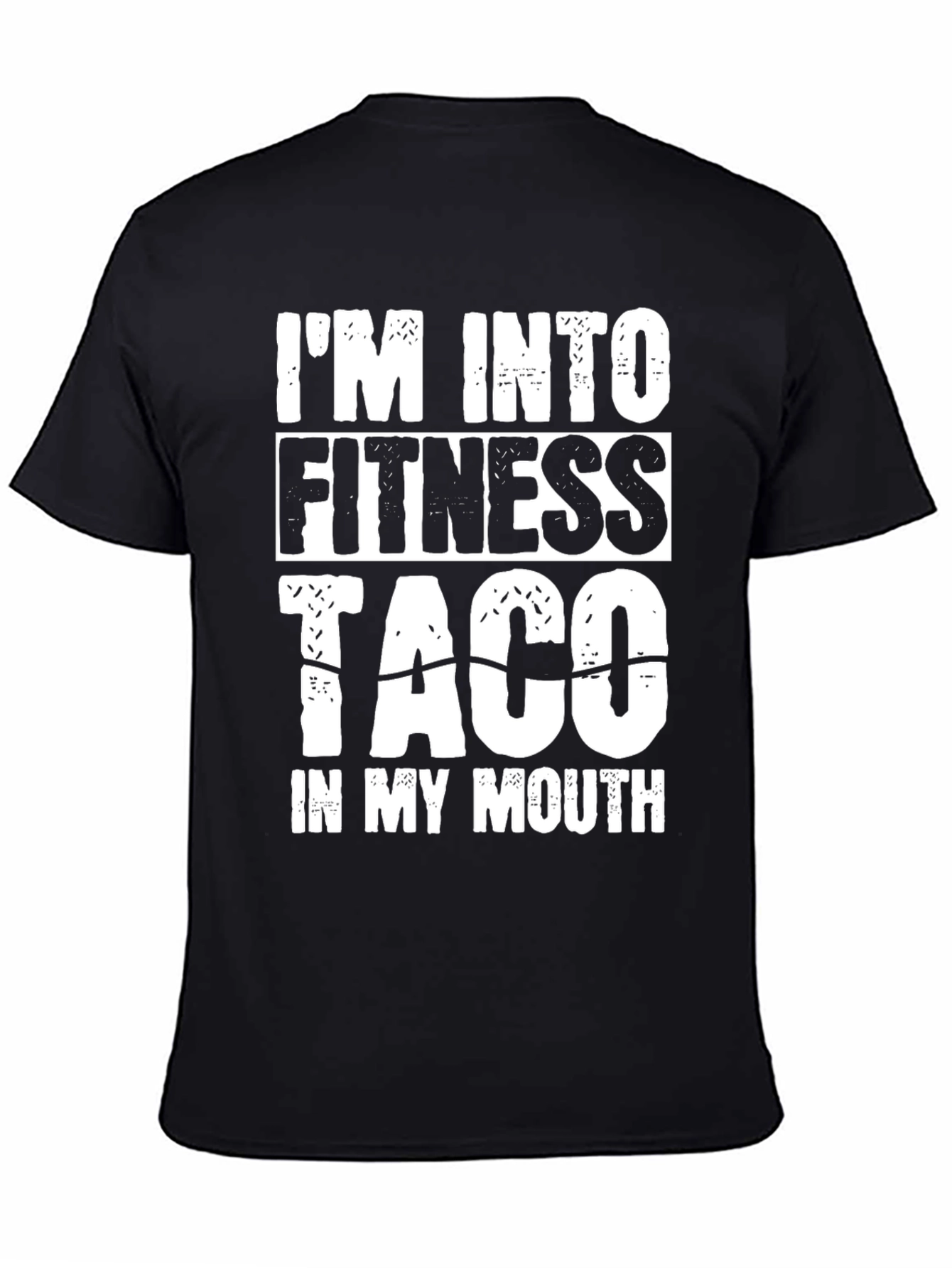 Fitness Taco Black T-Shirt - Funny Foodie Tee