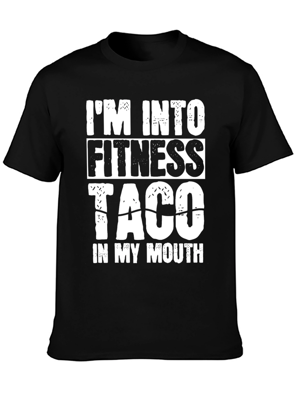 Fitness Taco Black T-Shirt - Funny Foodie Tee