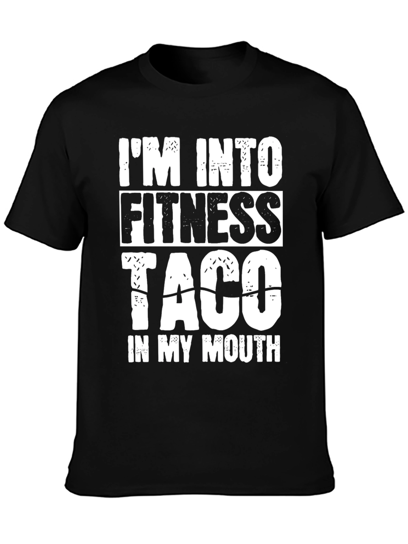 Fitness Taco Black T-Shirt - Funny Foodie Tee