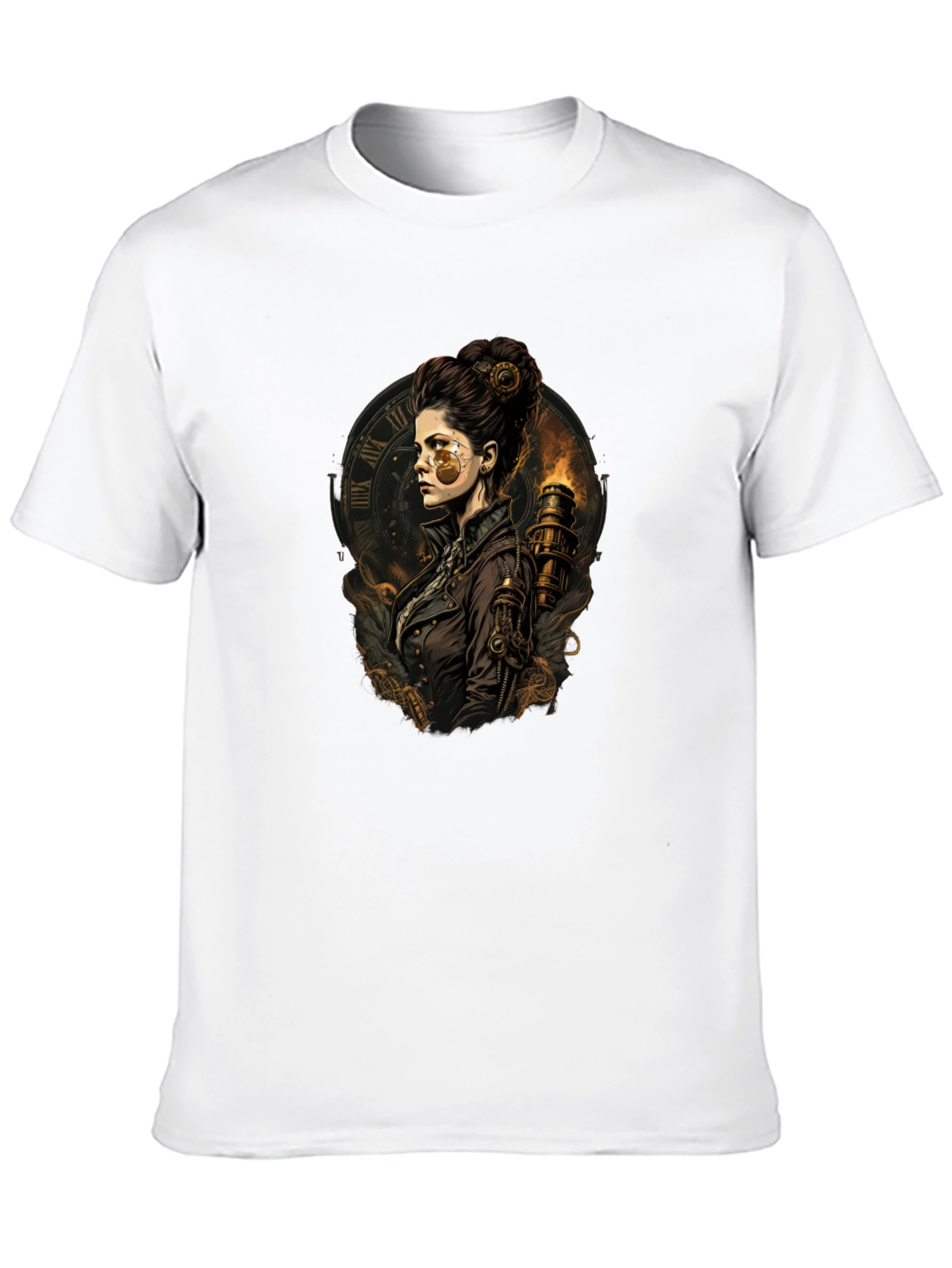 Steampunk Lady T-Shirt - Unique Graphic Tee