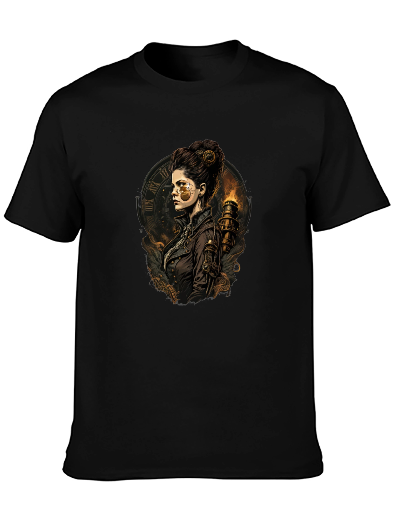 Steampunk Lady T-Shirt - Unique Graphic Tee