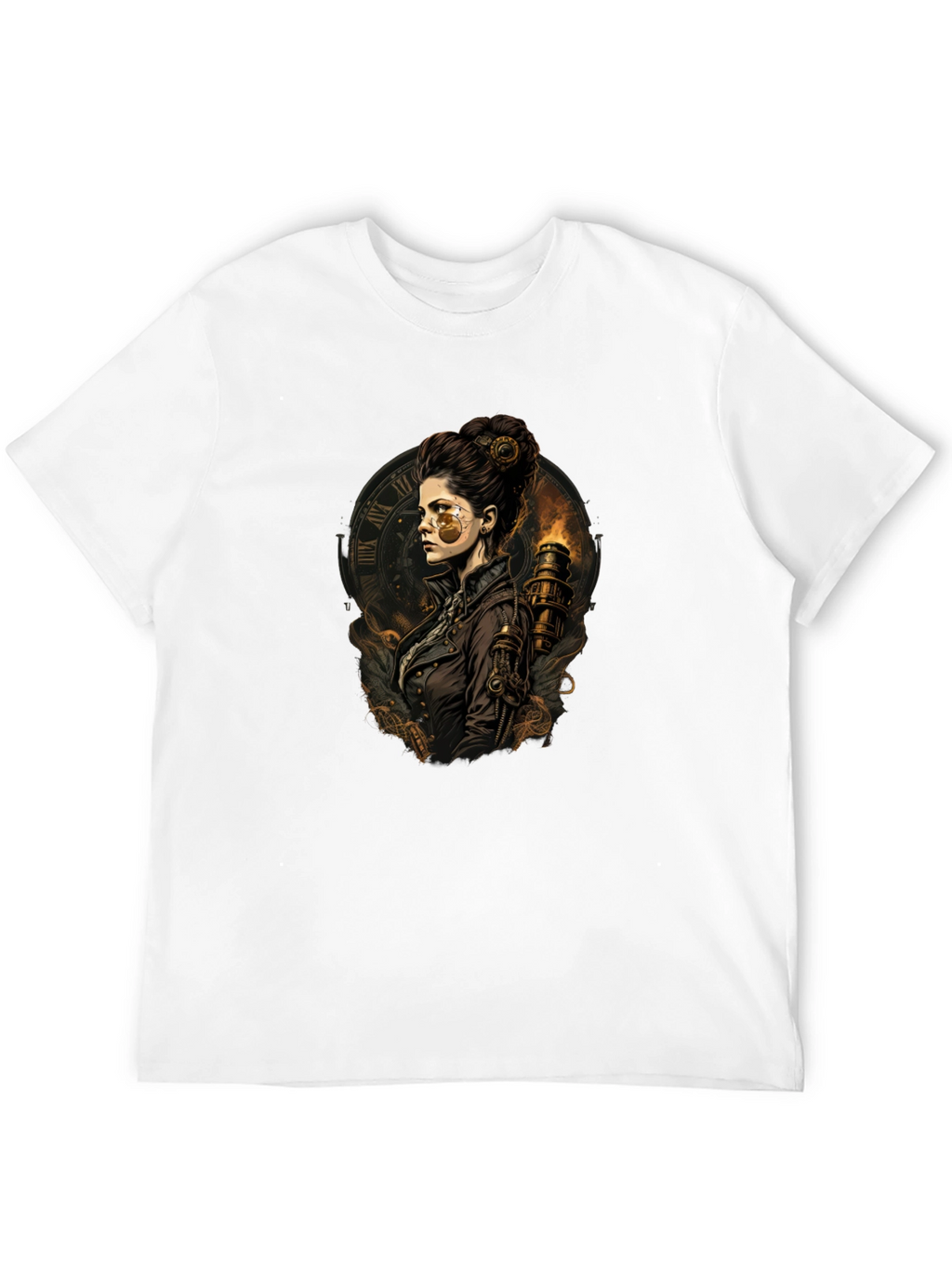 Steampunk Lady T-Shirt - Unique Graphic Tee