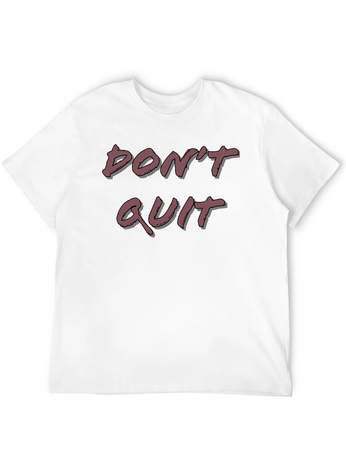 Motivational Dont Quit T-Shirt - Black