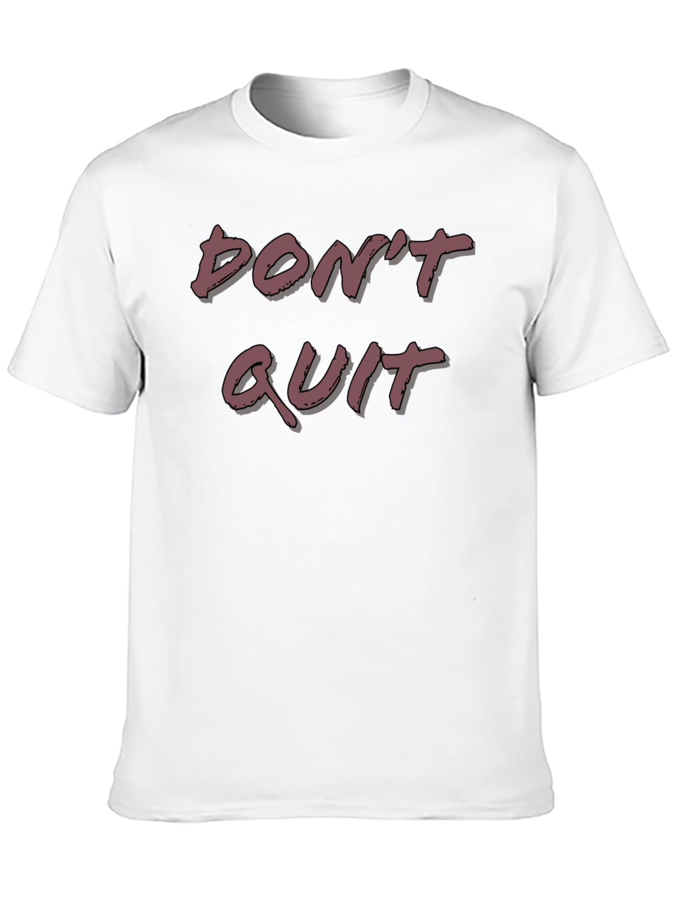 Motivational Dont Quit T-Shirt - Black