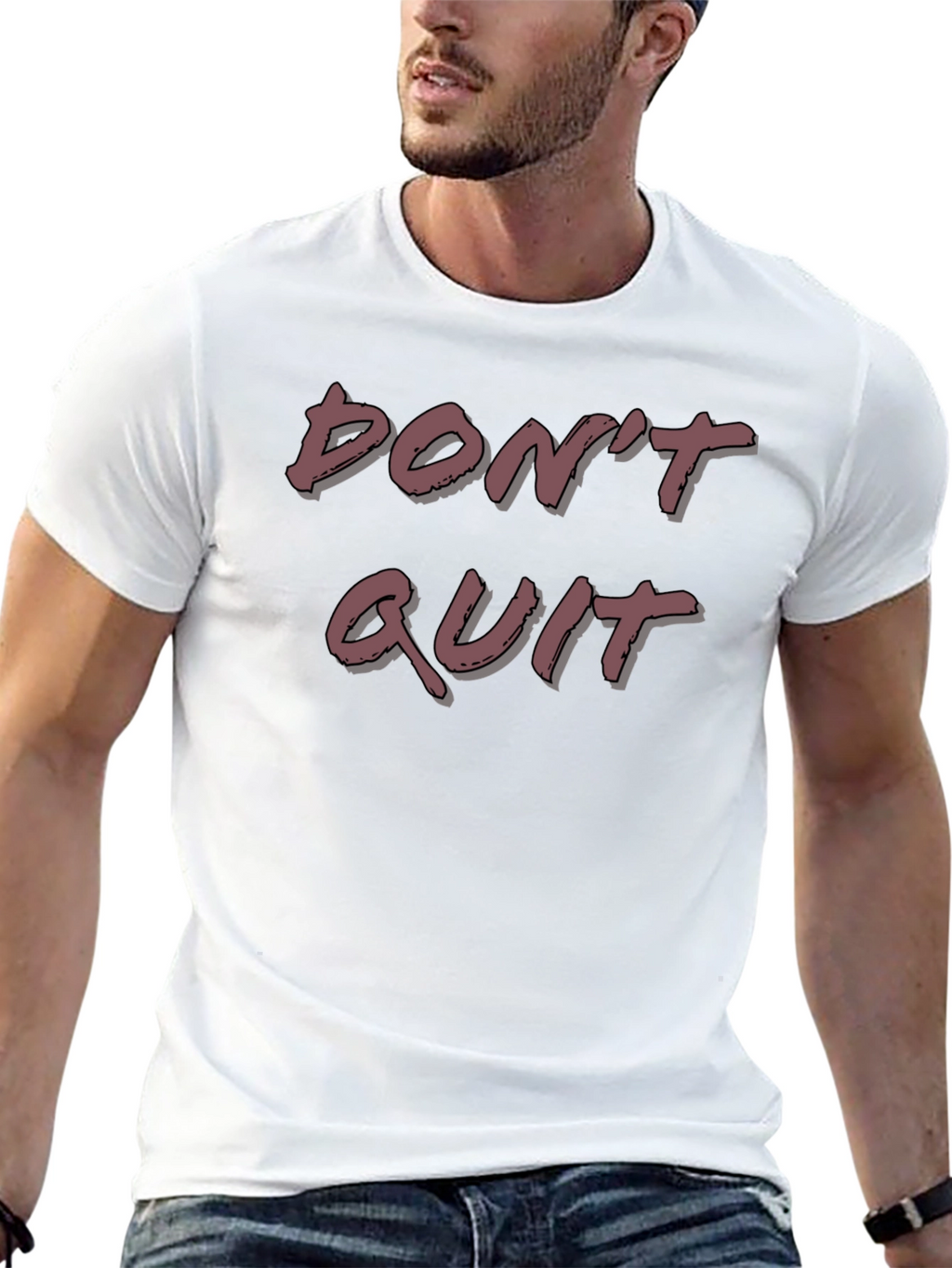 Motivational Dont Quit T-Shirt - Black