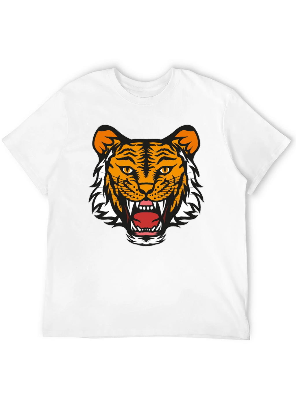 Bold Tiger Graphic Tee - Black