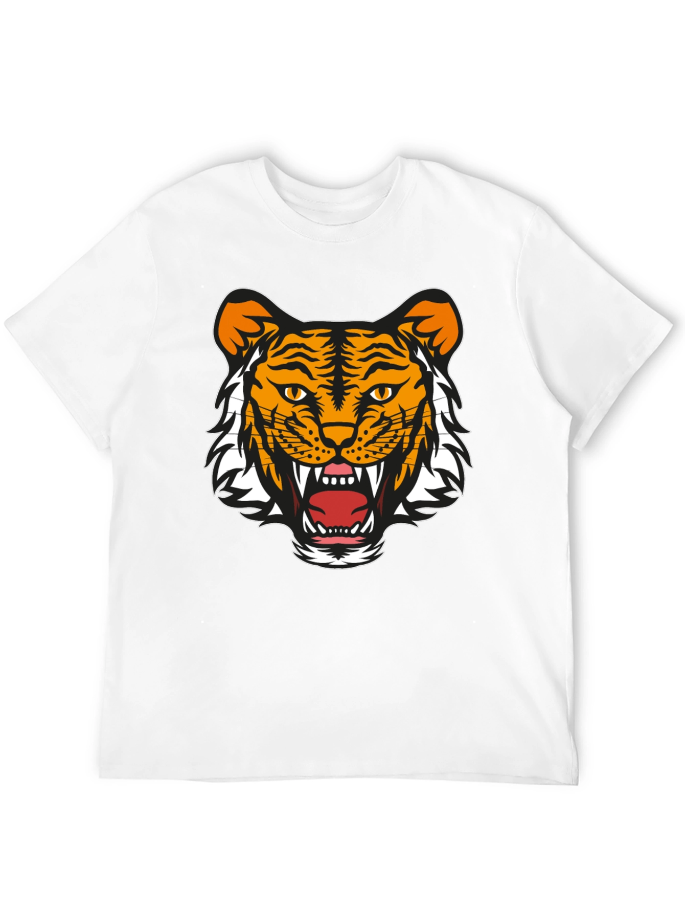 Bold Tiger Graphic Tee - Black