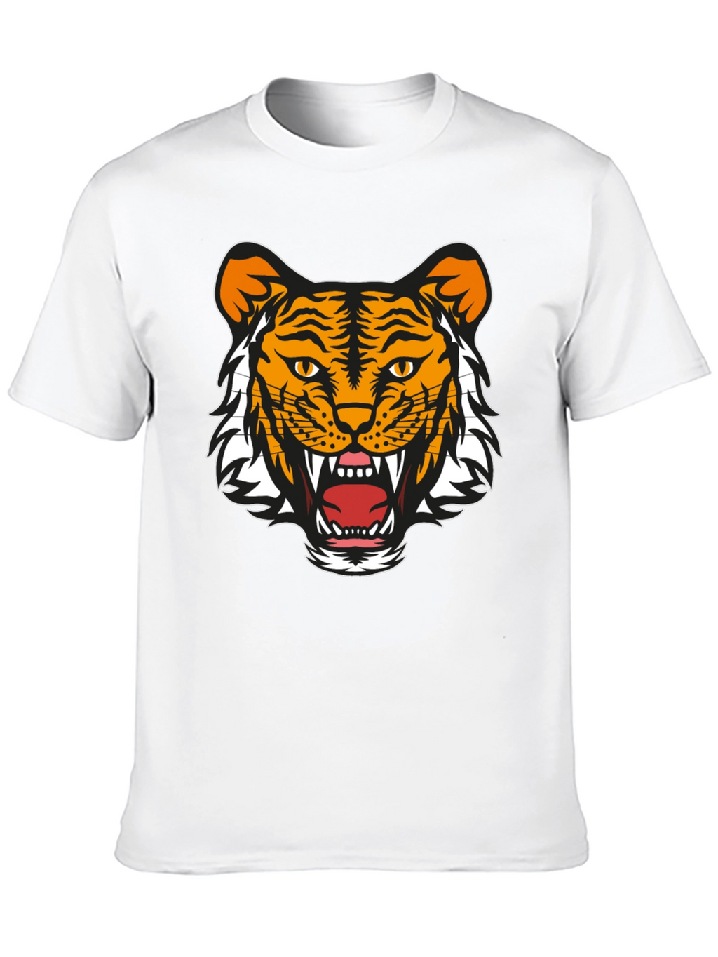 Bold Tiger Graphic Tee - Black