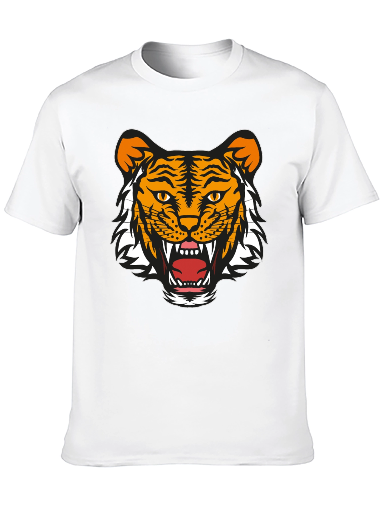 Bold Tiger Graphic Tee - Black