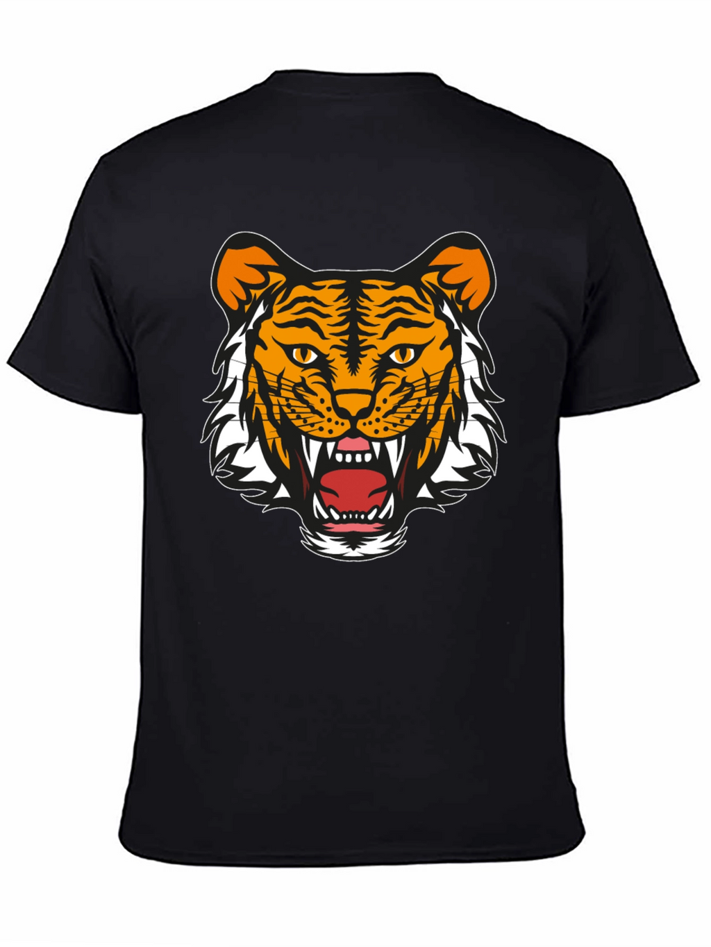 Bold Tiger Graphic Tee - Black