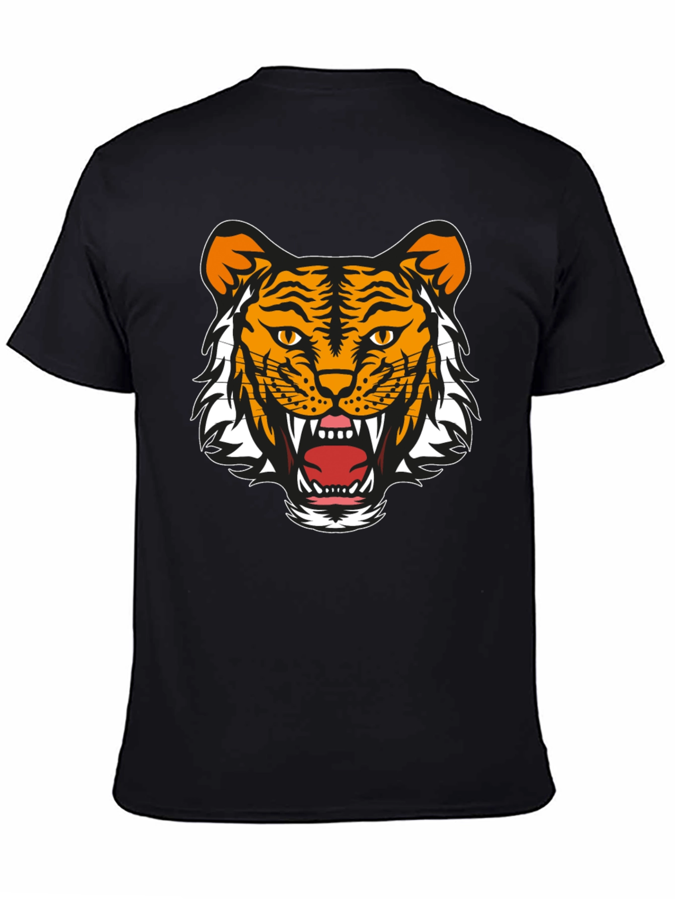 Bold Tiger Graphic Tee - Black
