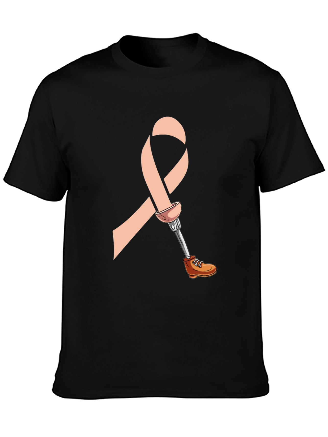 Prosthetic Awareness Ribbon Graphic T-Shirt