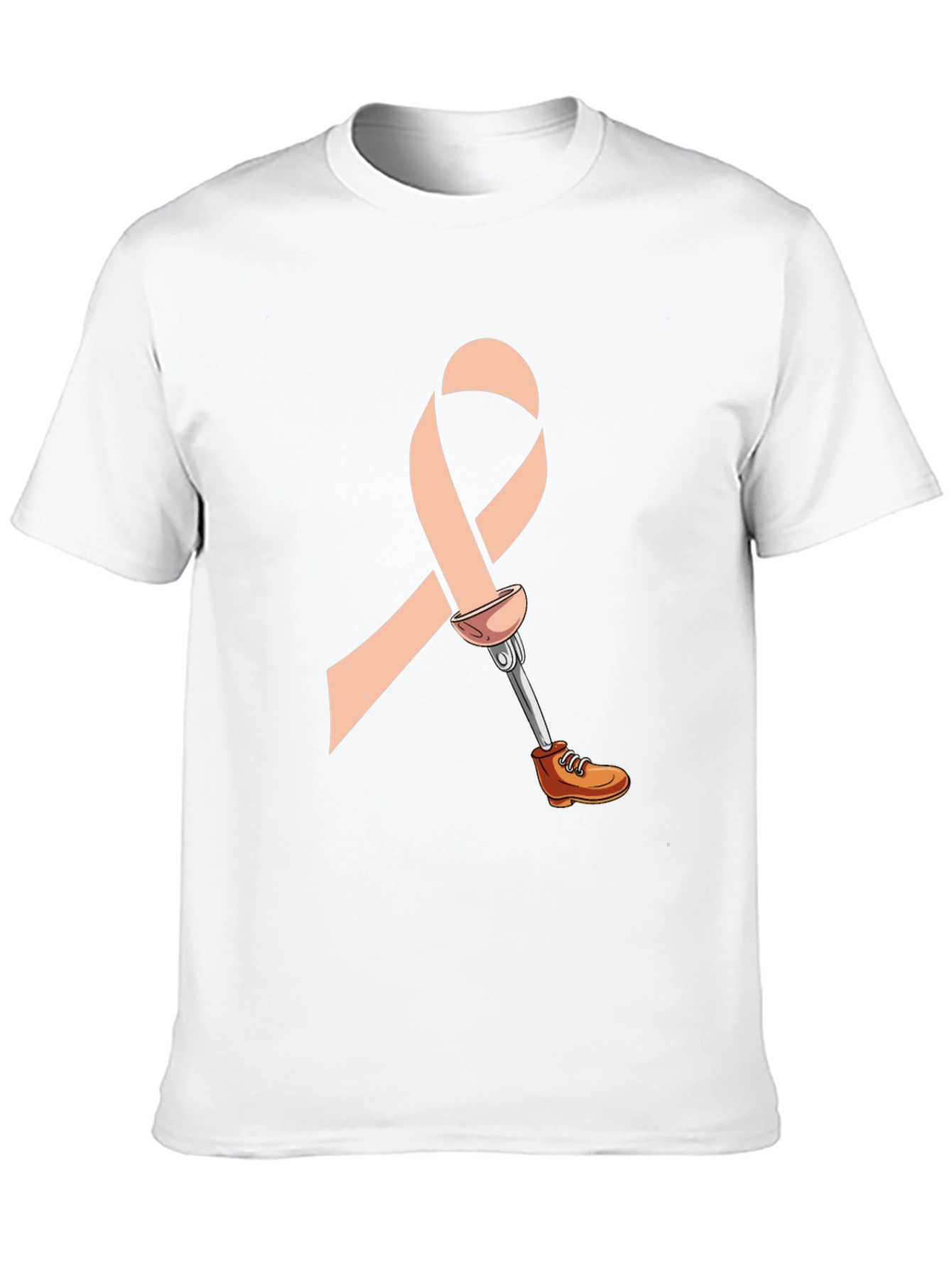 Prosthetic Awareness Ribbon Graphic T-Shirt