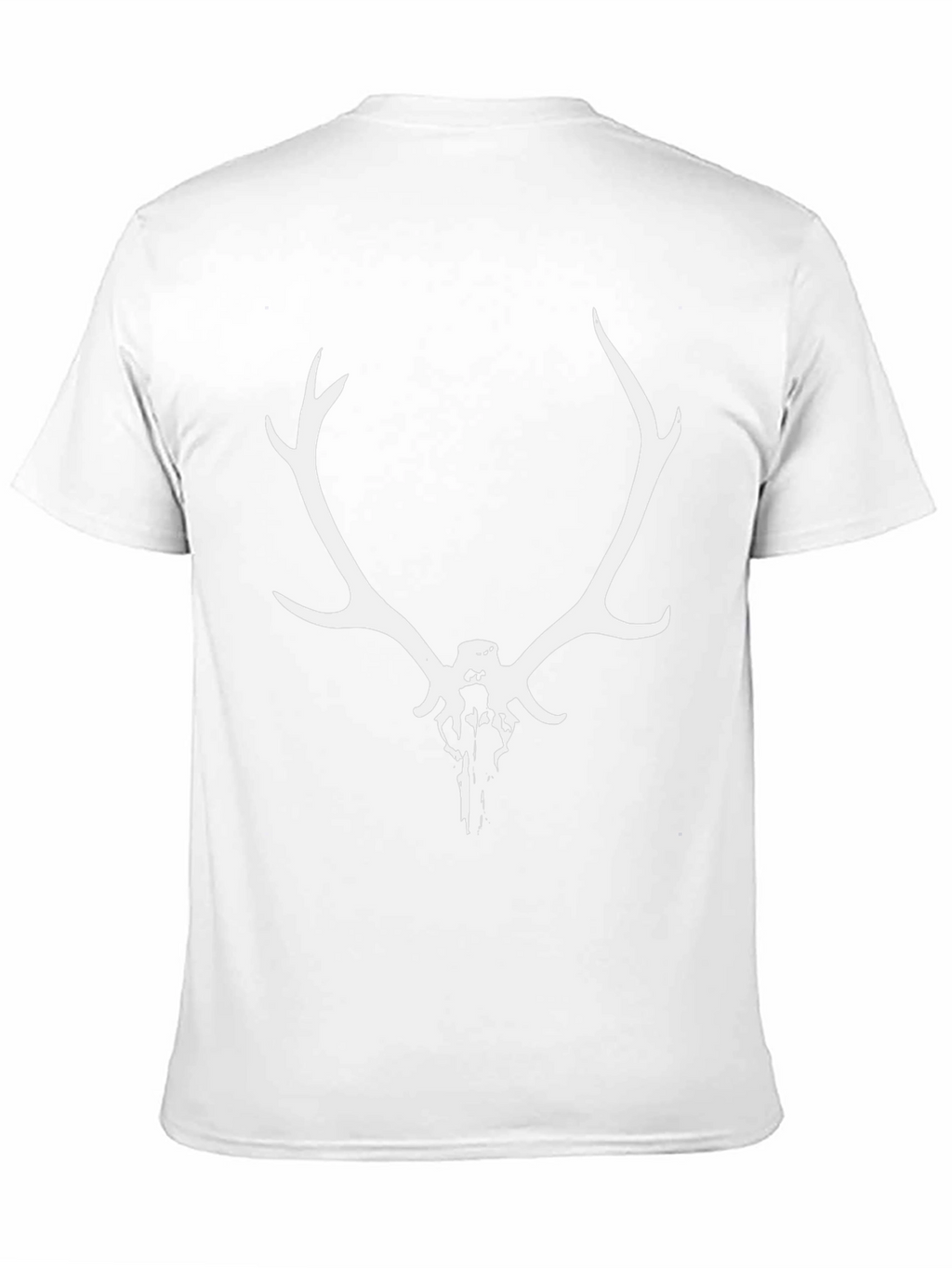 Antler Skull Graphic Tee - Mens Black T-Shirt