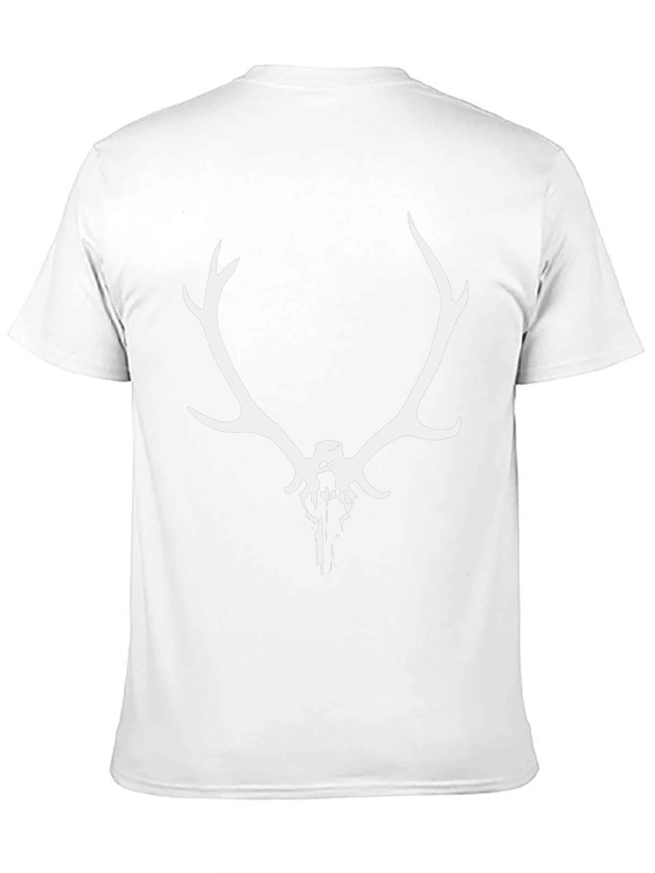 Antler Skull Graphic Tee - Mens Black T-Shirt