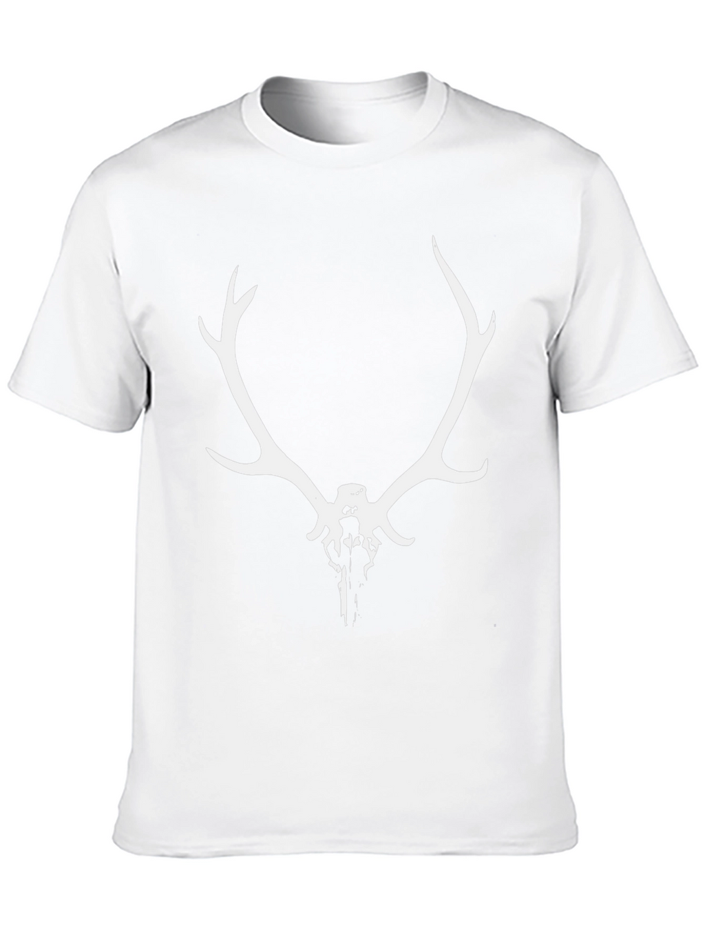 Antler Skull Graphic Tee - Mens Black T-Shirt