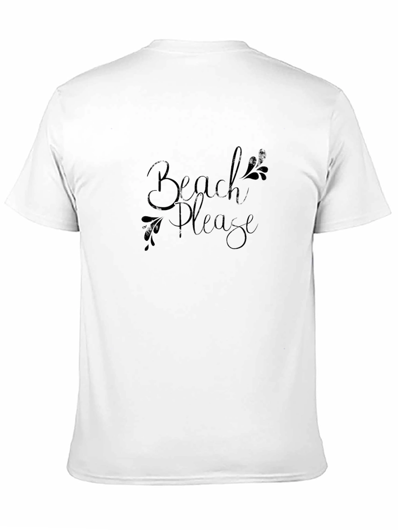 Beach Please Graphic Tee - Black