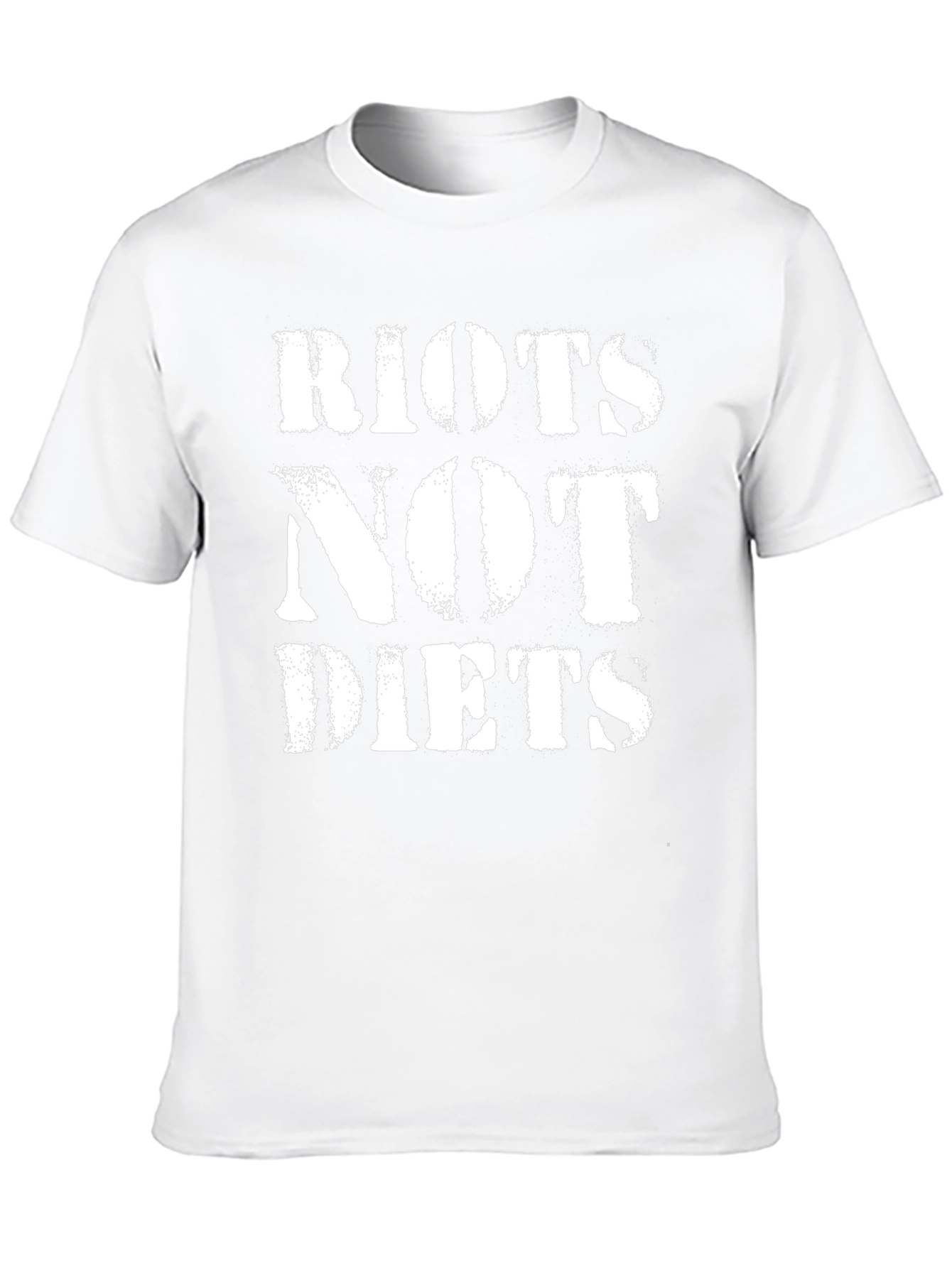 Riots Not Diets Graphic Tee - Bold Statement T-Shirt
