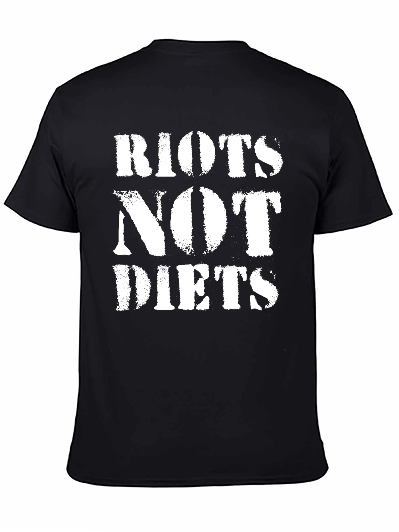 Riots Not Diets Graphic Tee - Bold Statement T-Shirt