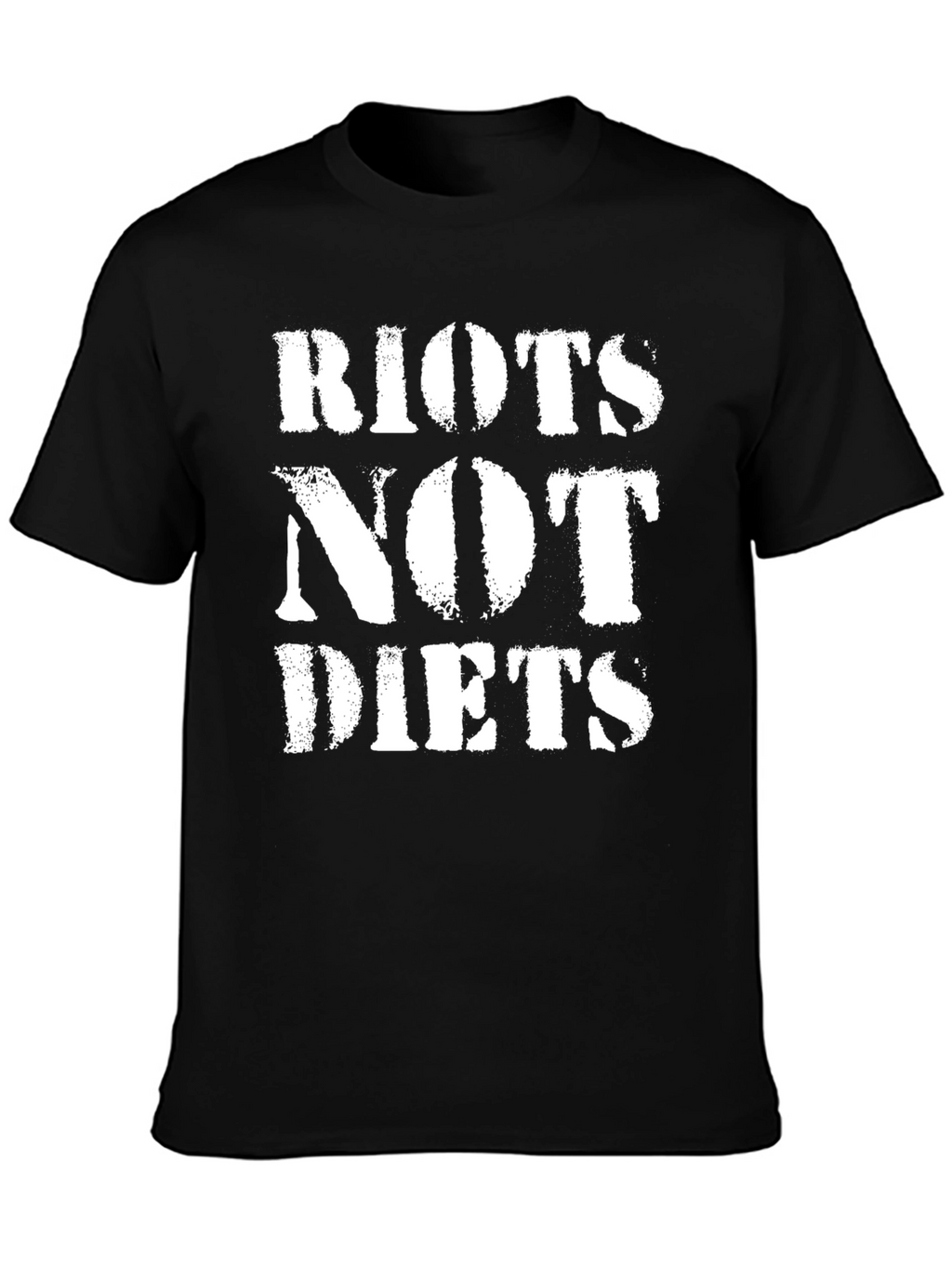 Riots Not Diets Graphic Tee - Bold Statement T-Shirt