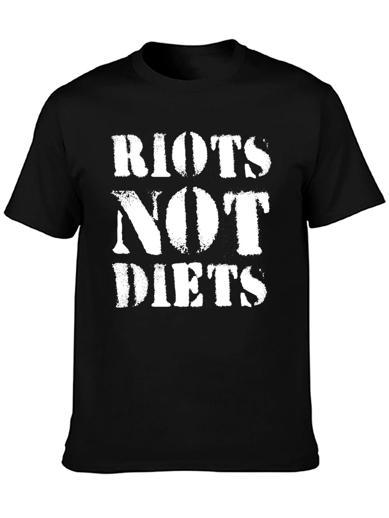 Riots Not Diets Graphic Tee - Bold Statement T-Shirt
