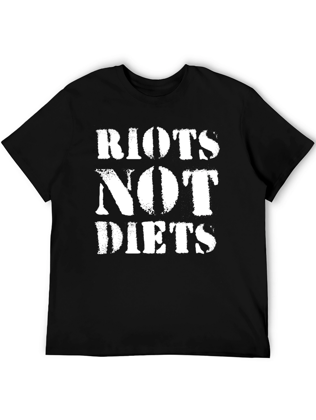 Riots Not Diets Graphic Tee - Bold Statement T-Shirt