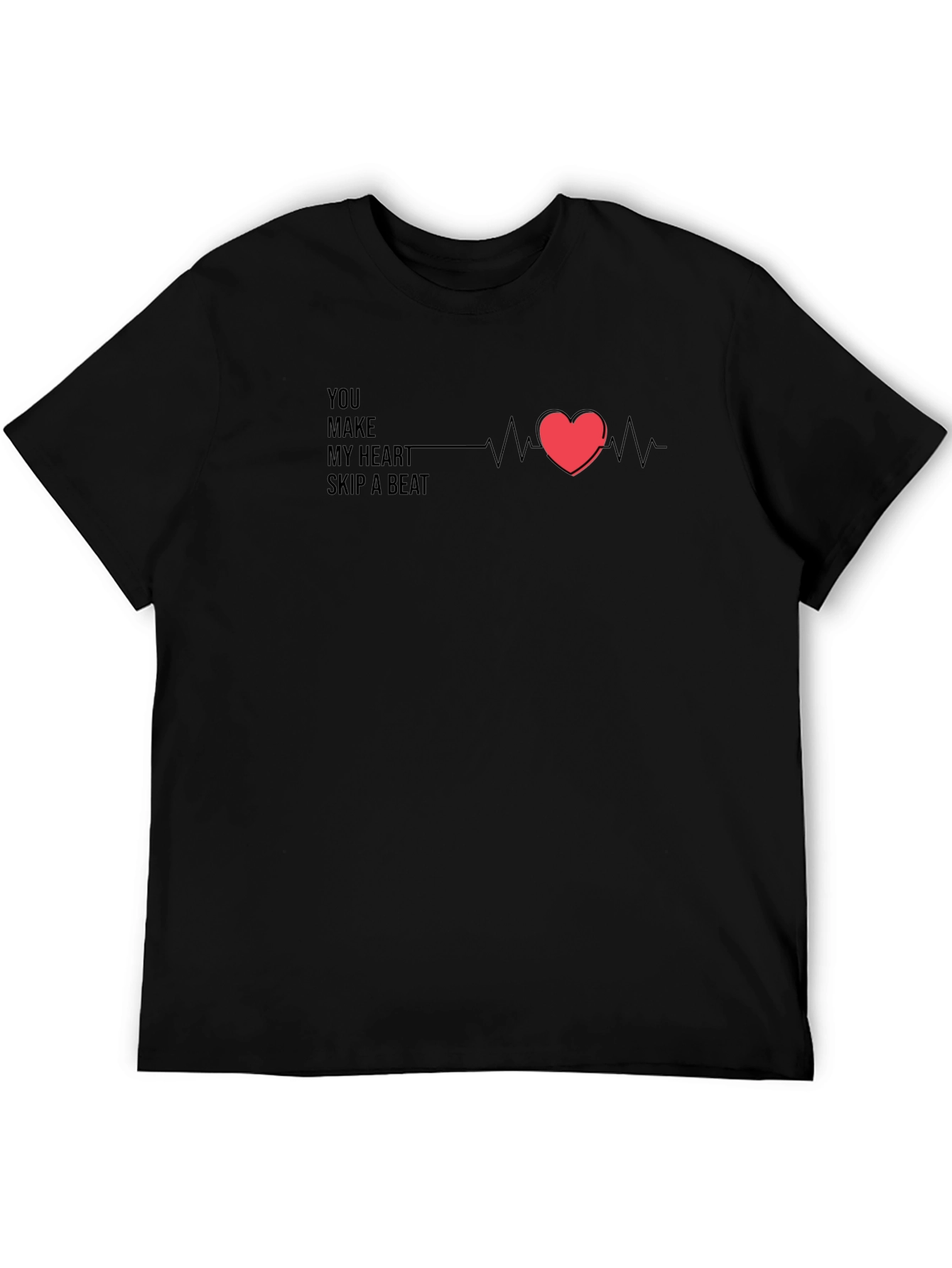 Heartbeat Graphic Tee - Romantic Casual Wear