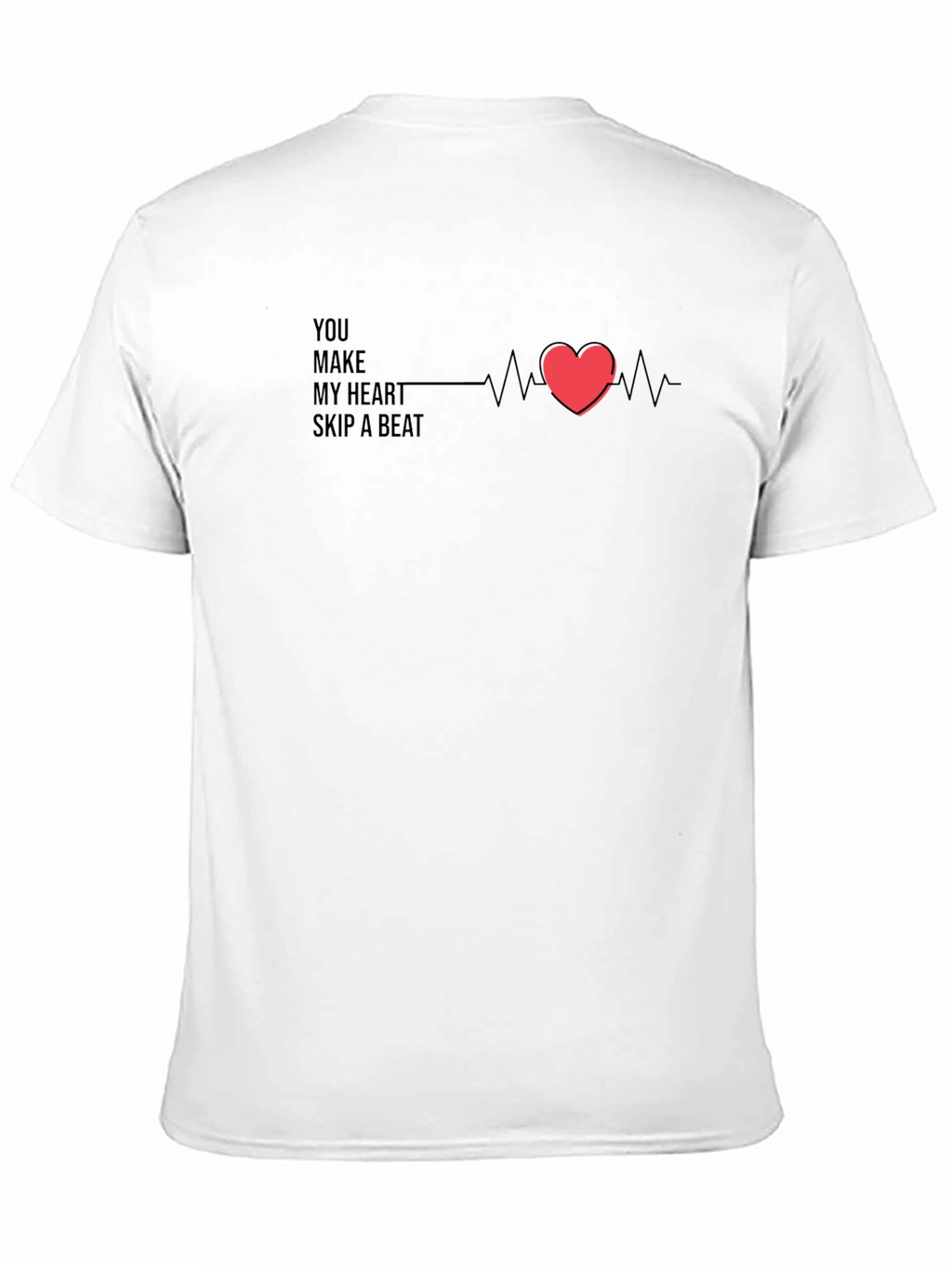 Heartbeat Graphic Tee - Romantic Casual Wear