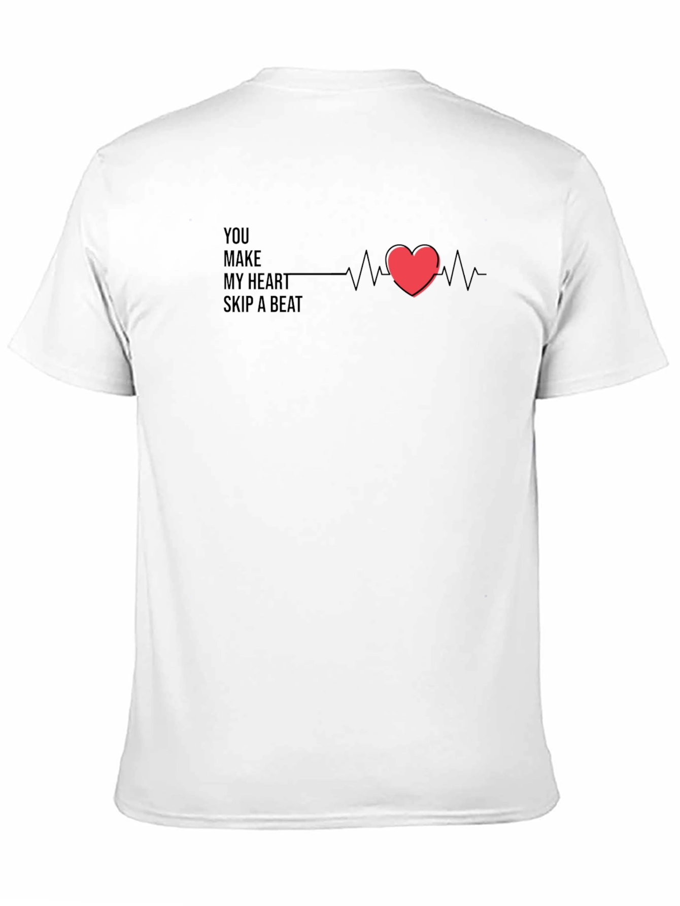 Heartbeat Graphic Tee - Romantic Casual Wear