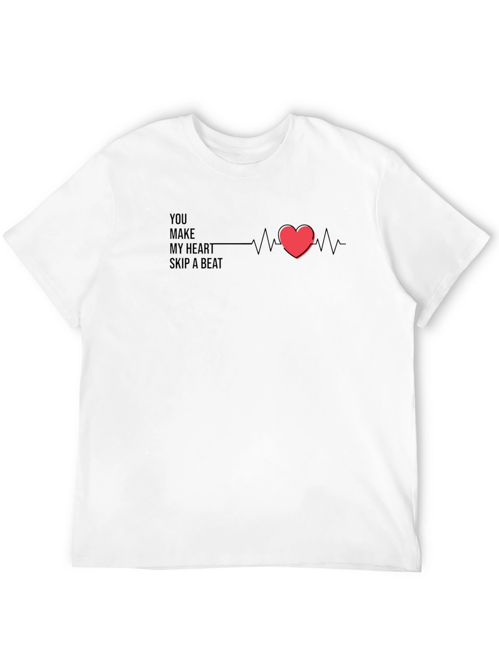 Heartbeat Graphic Tee - Romantic Casual Wear