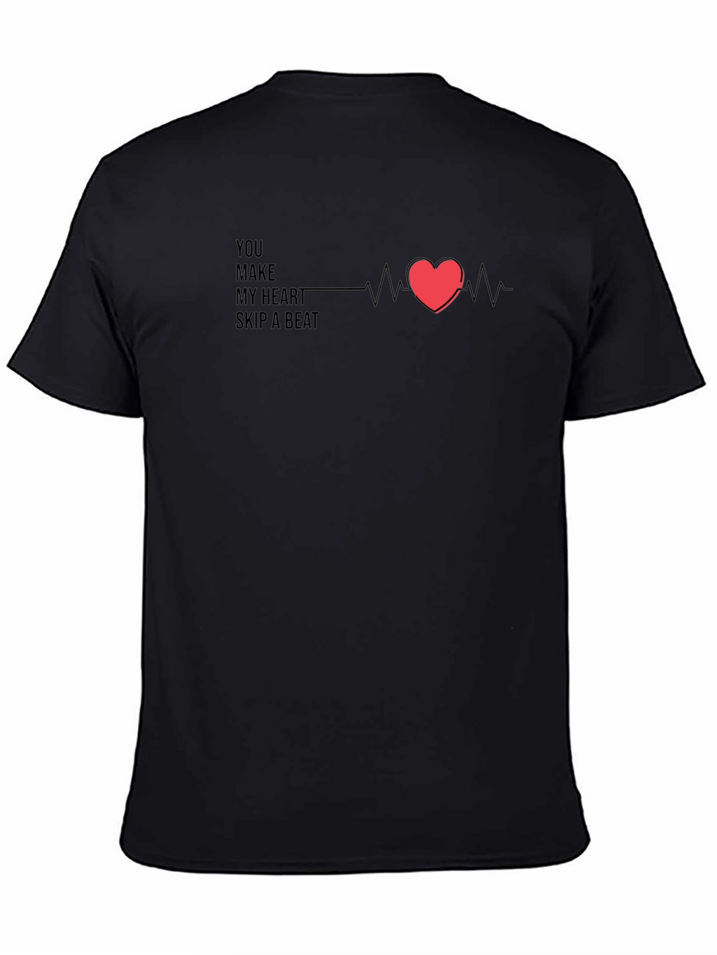 Heartbeat Graphic Tee - Romantic Casual Wear