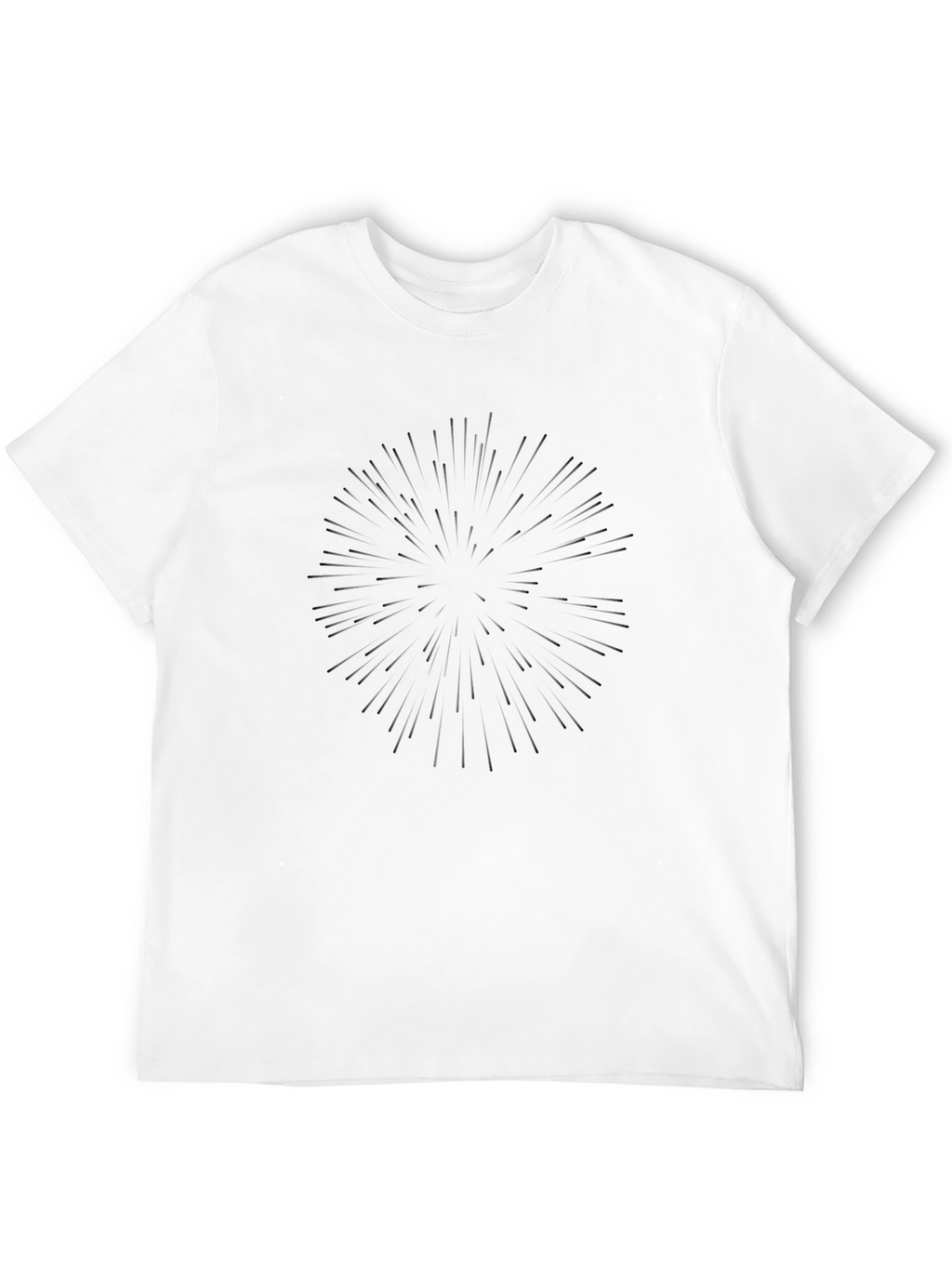 Starburst Graphic Black T-Shirt - Modern Casual Tee