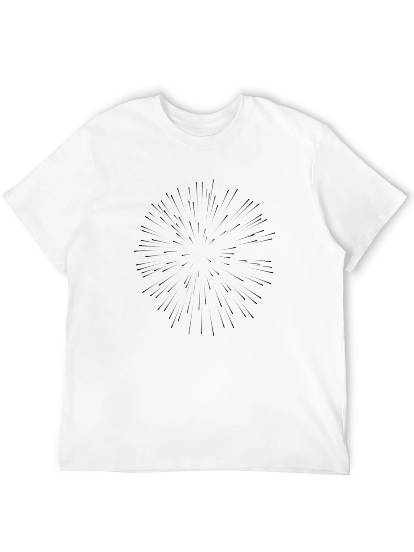 Starburst Graphic Black T-Shirt - Modern Casual Tee