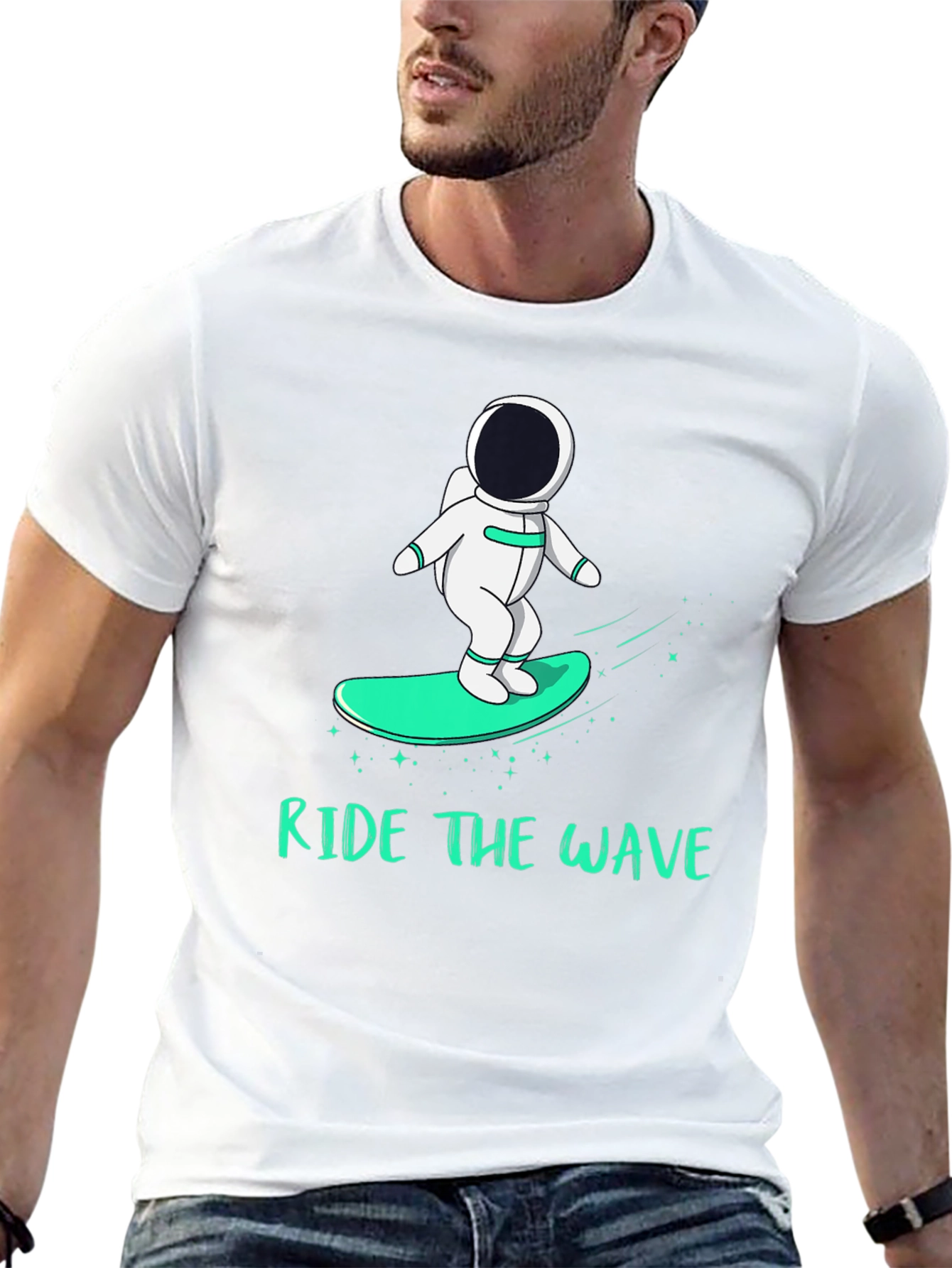 Ride the Wave Astronaut T-Shirt