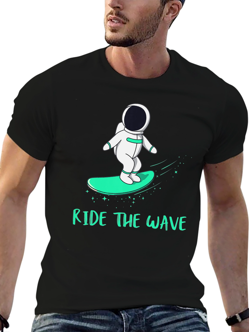 Ride the Wave Astronaut T-Shirt