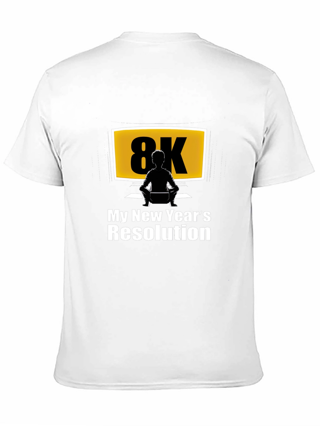 8K New Years Resolution Black T-Shirt