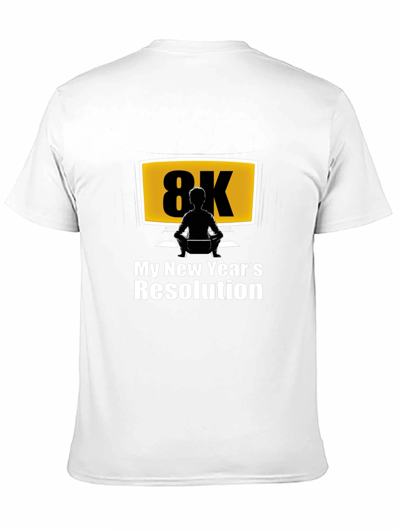 8K New Years Resolution Black T-Shirt