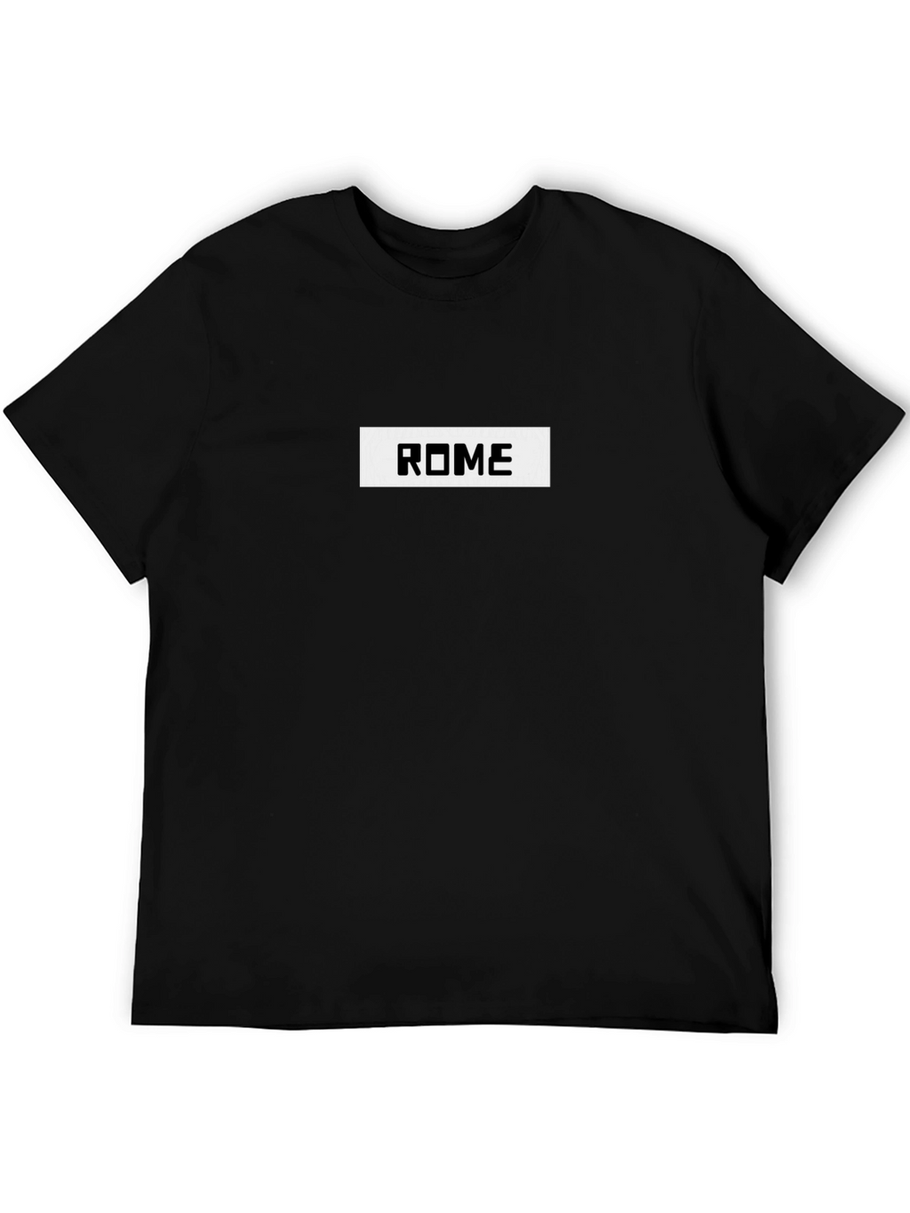 Rome Graphic Print Mens Black T-Shirt