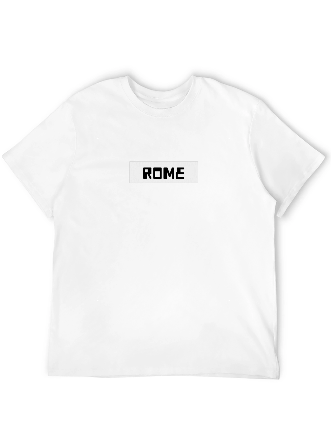 Rome Graphic Print Mens Black T-Shirt