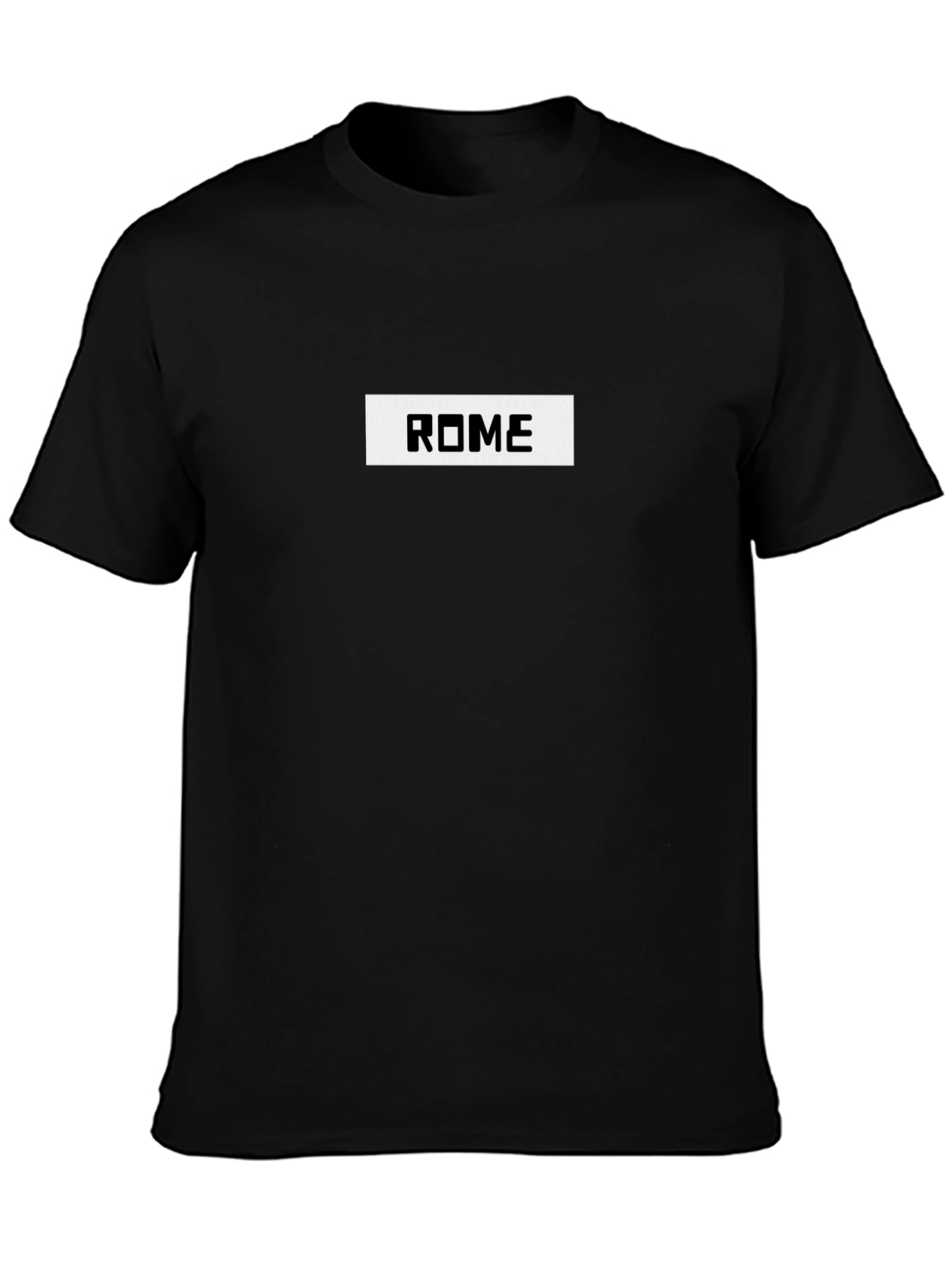 Rome Graphic Print Mens Black T-Shirt